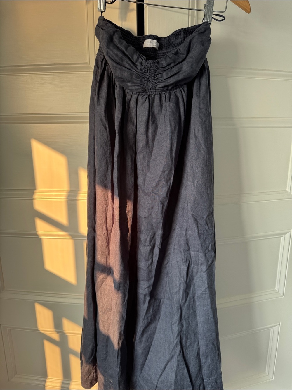 Linen Maxi Strapless dress- little moon aritzia brand